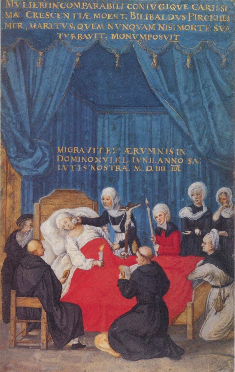 la mort de Crescentia Pirckheimer - After Albrecht Dürer