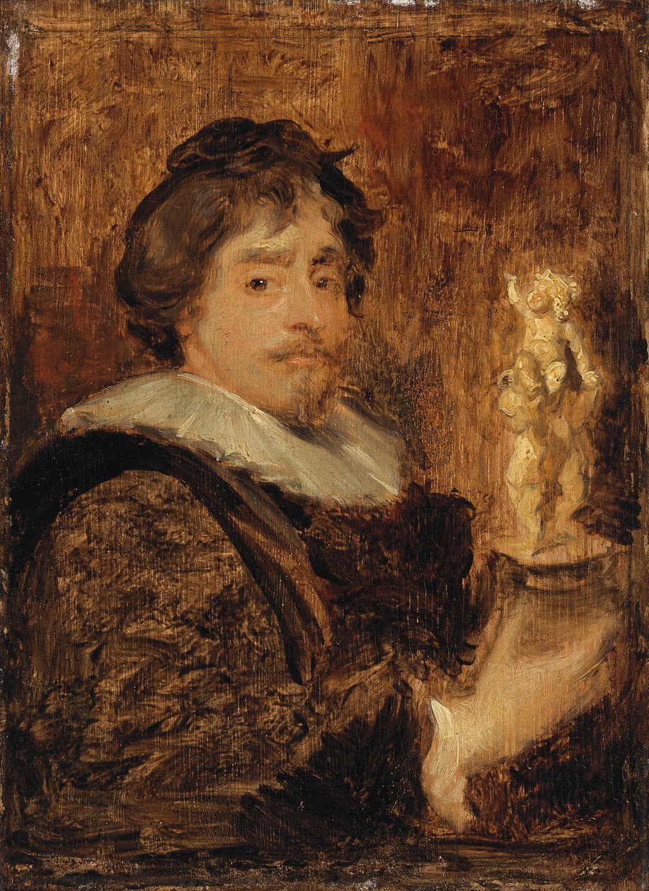 Portrait de Frans Duquesnoy - after Anthony van Dyck