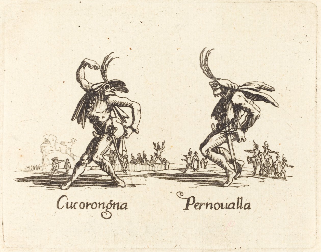 Cucorongna et Pernoualla - After Jacques Callot