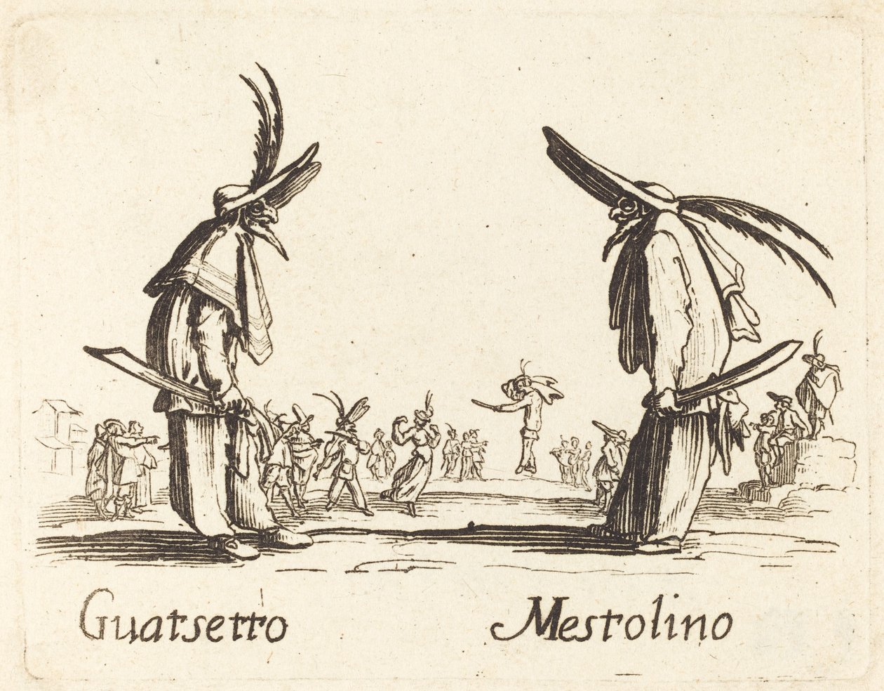 Guatsetto et Mestolino - After Jacques Callot