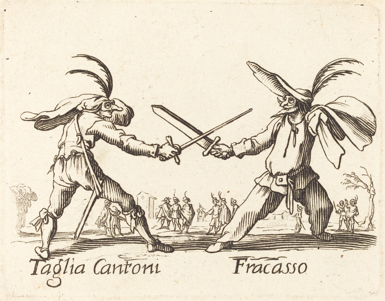 Taglia Cantoni et Fracasso - After Jacques Callot