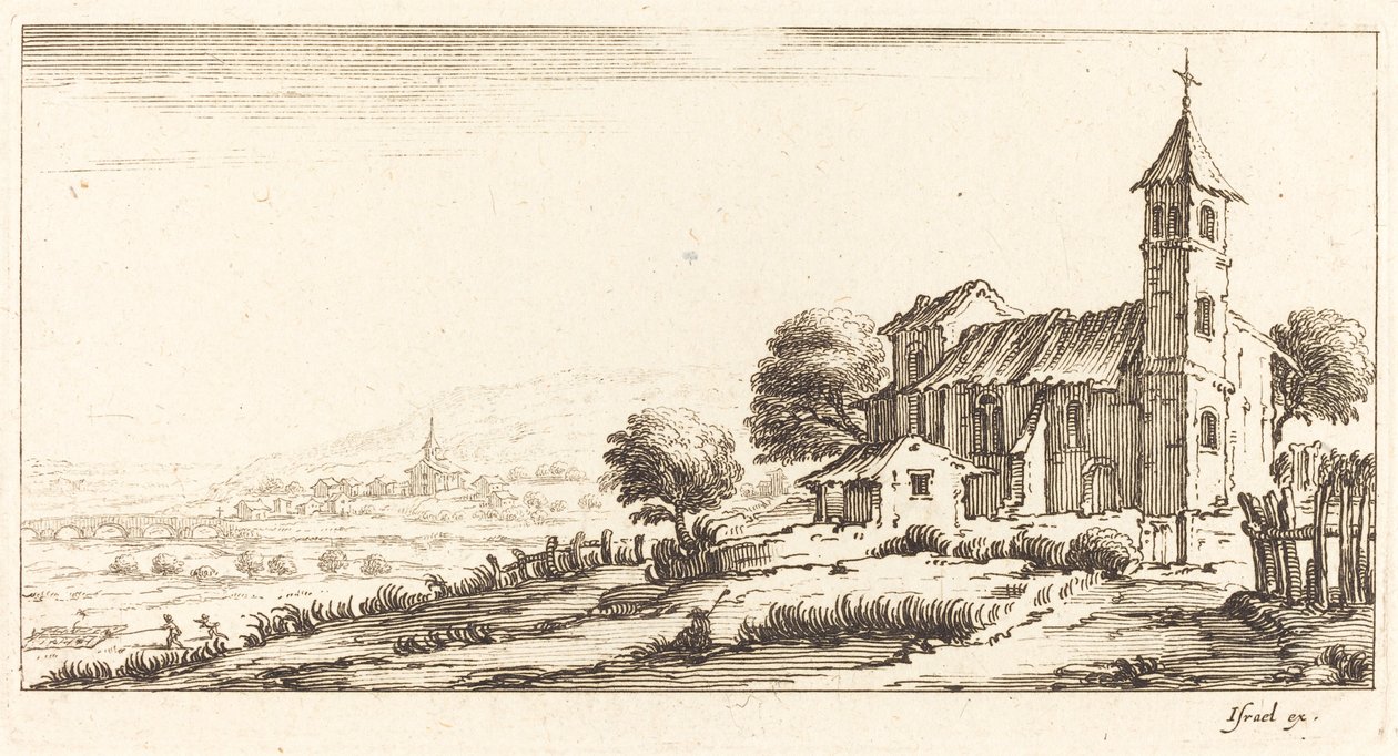 Église du village - After Jacques Callot