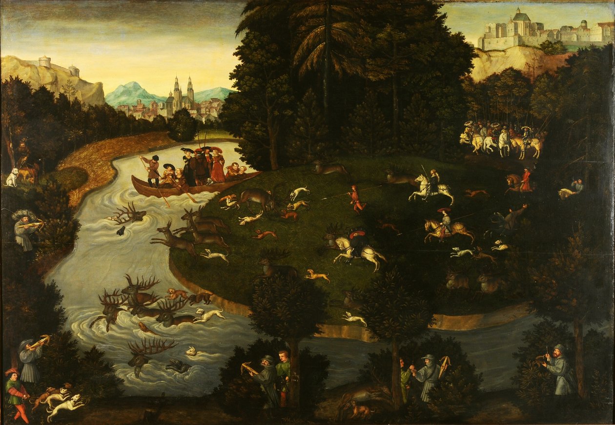 Chasse au cerf - after Lucas Cranach the Elder