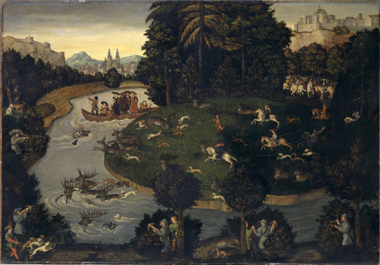 Chasse au cerf - after Lucas Cranach the Elder