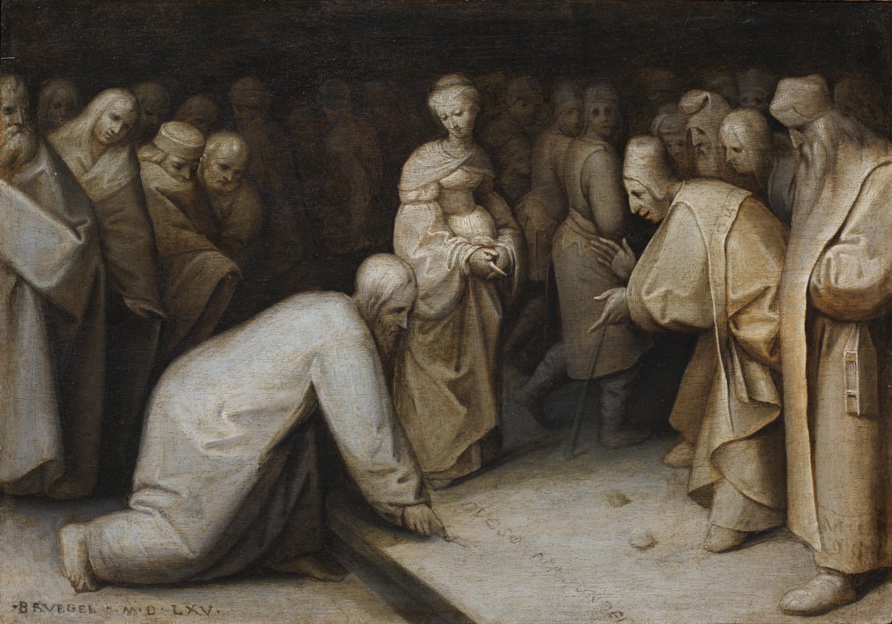 Le Christ et la femme adultère - After Pieter Brueghel the Elder