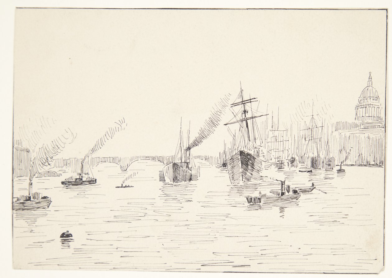 Vue sur la Seine (?) - Agnes Lunn