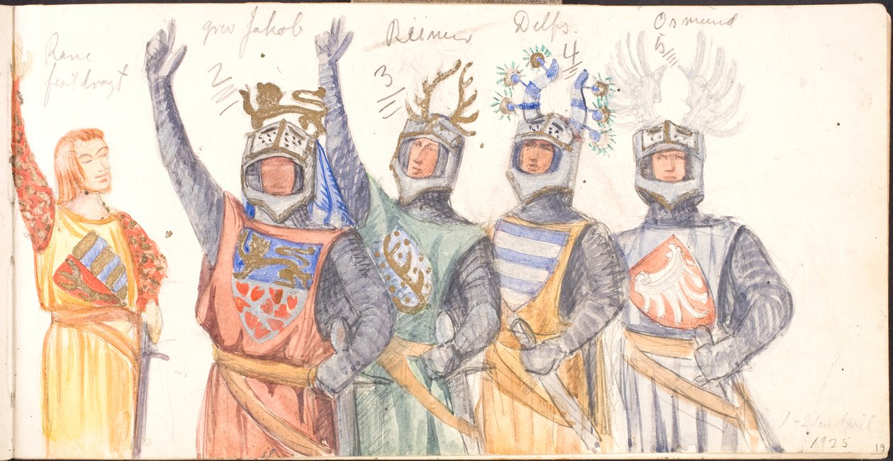 Carnet de croquis. 1918-1919-20-----25 - Agnes Slott Møller