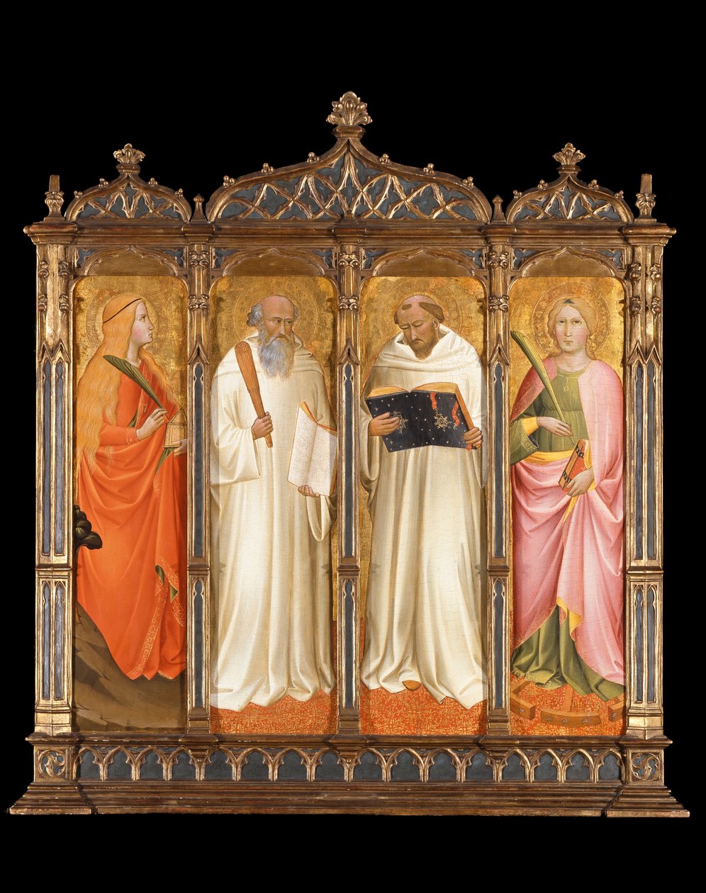 Sainte Marie-Madeleine, Saint Benoît, Saint Bernard de Clairvaux et Sainte Catherine d