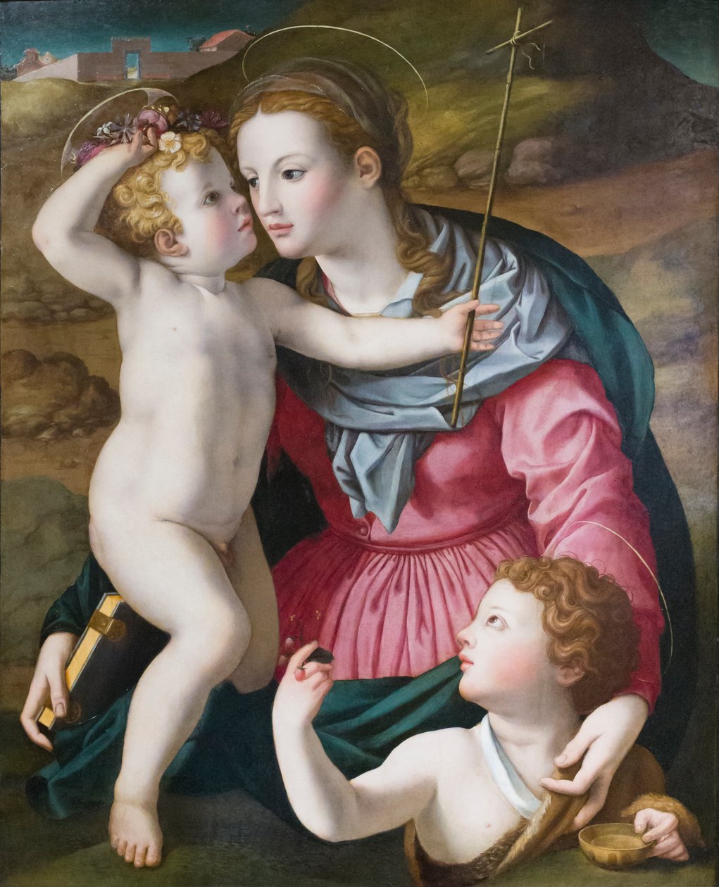 Madone et Enfant avec saint Jean-Baptiste - Agnolo (circle of) Bronzino
