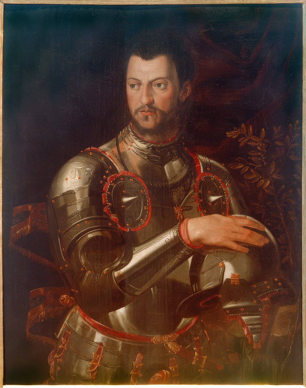 Portrait du duc Cosimo I en armure - Agnolo Bronzino