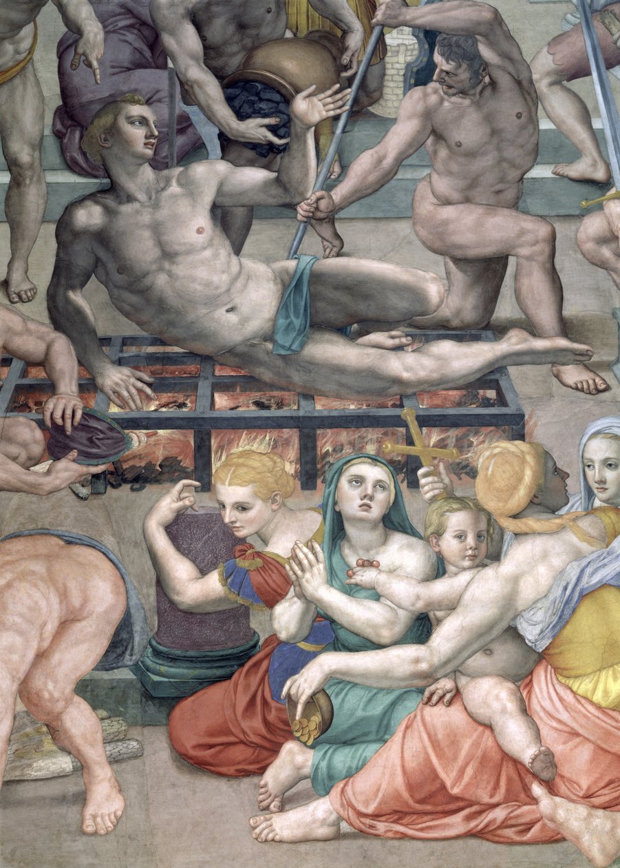 Le Martyre de Saint Laurent (détail) - Agnolo Bronzino