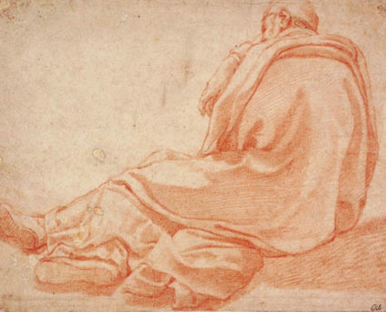 Homme allongé vêtu d