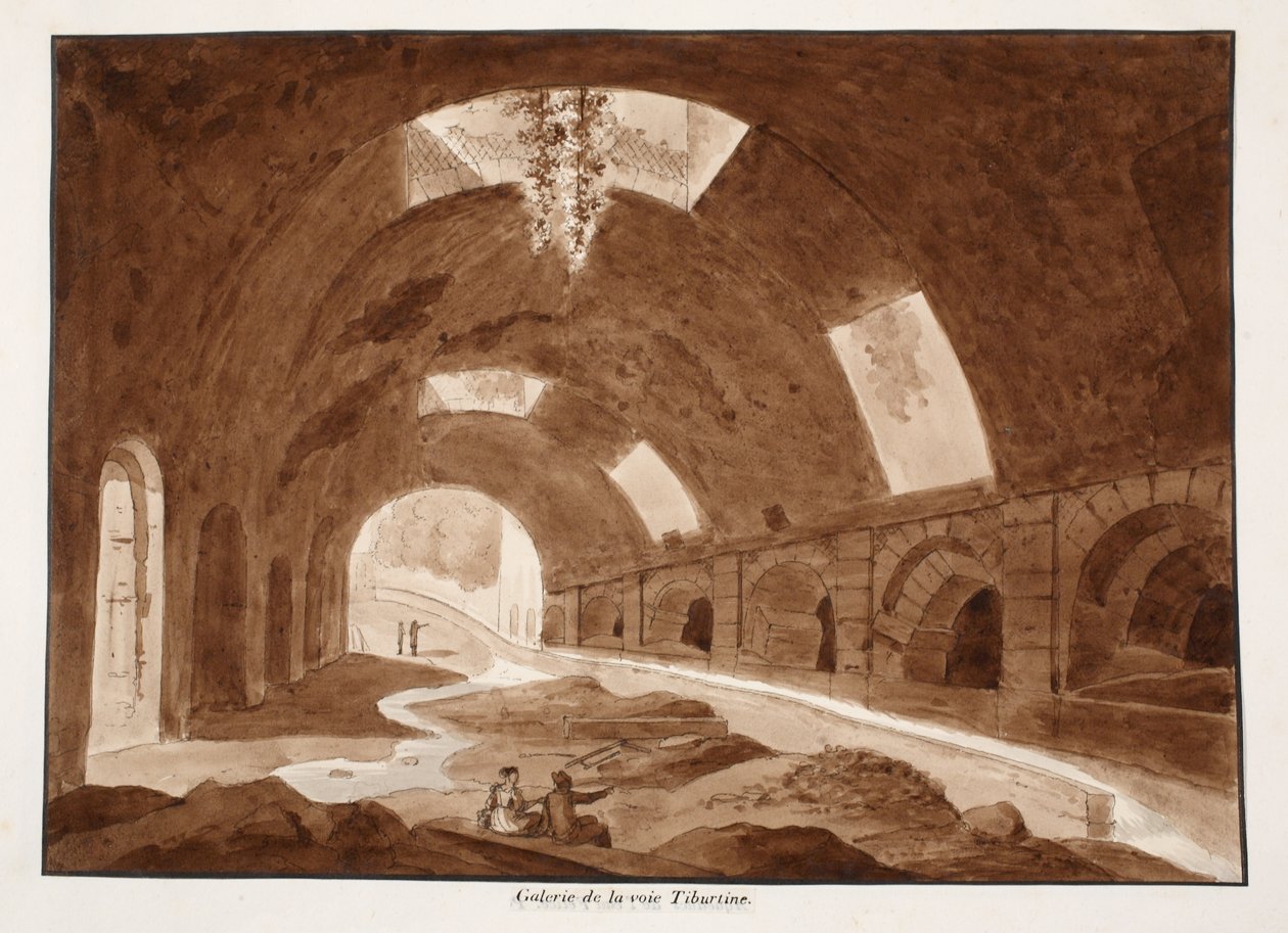 Une galerie dans la Via Tiburtina, 1833 - Agostino Tofanelli