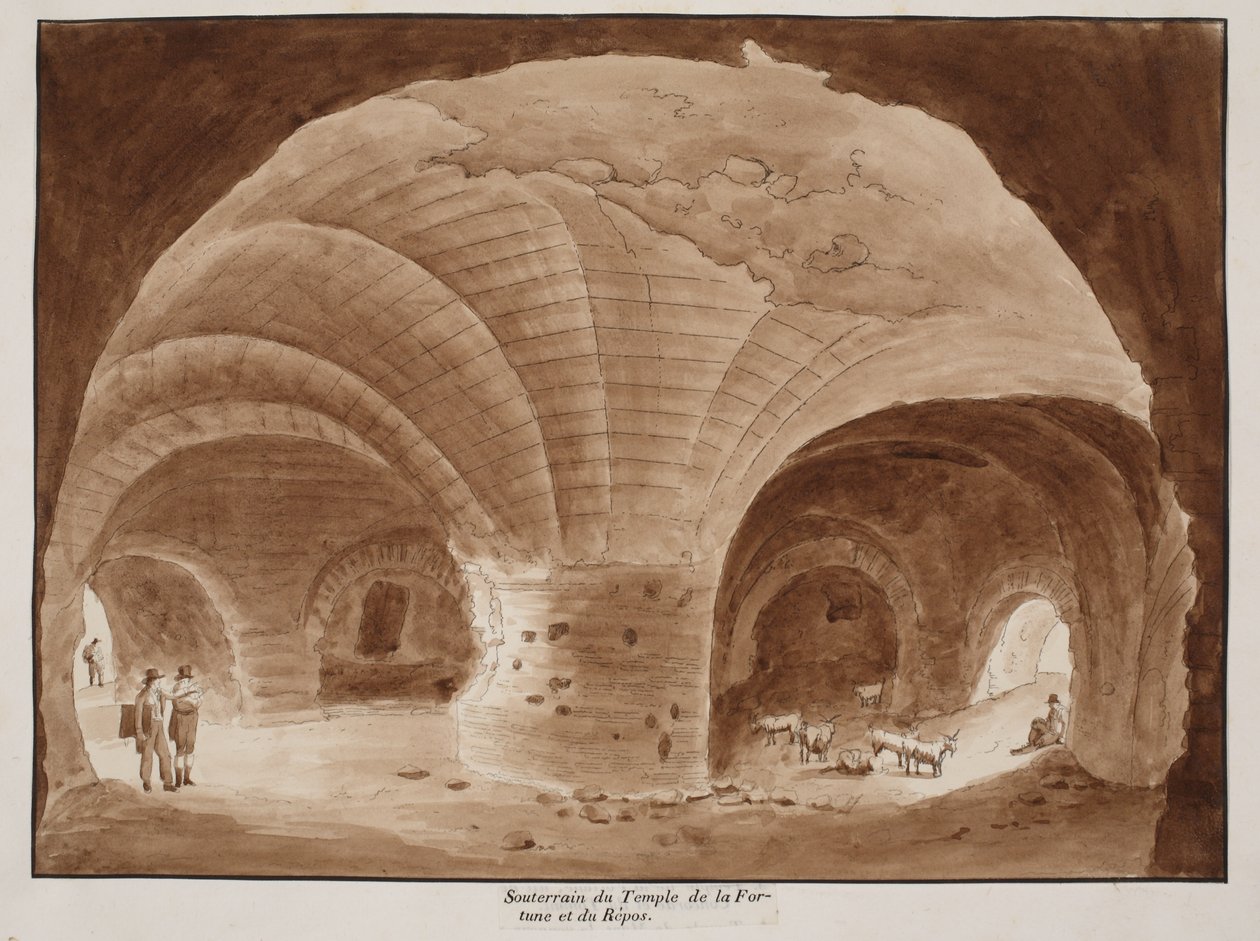 Sous-sol du Temple de la Fortune et du Repos, 1833 - Agostino Tofanelli