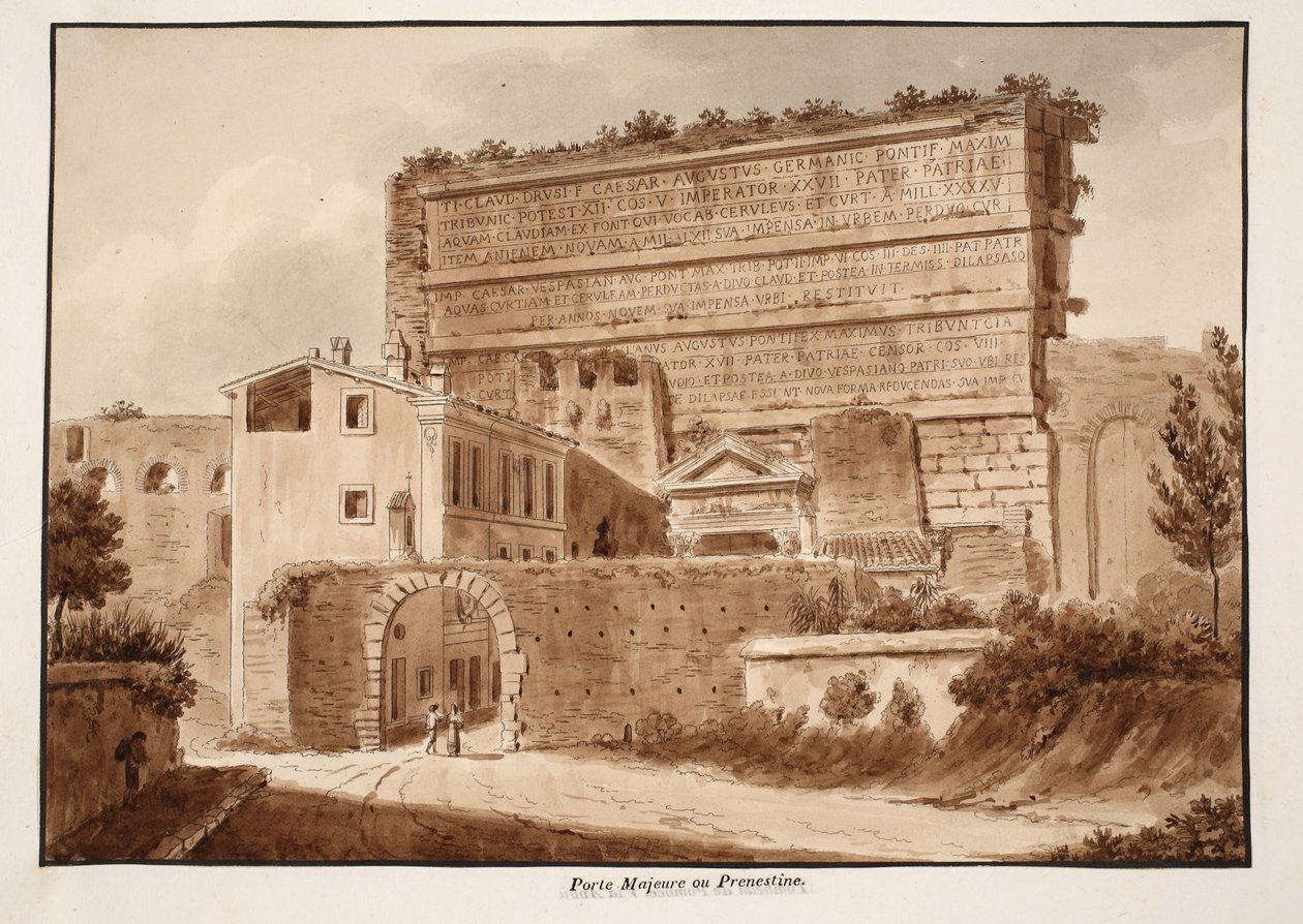 Porta Maggiore ou Prenestina, 1833 - Agostino Tofanelli