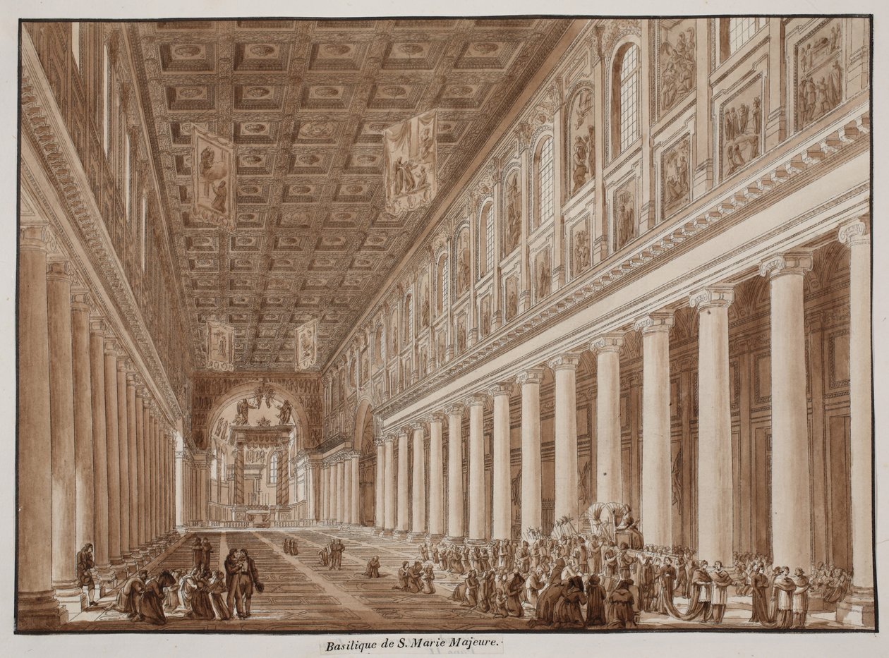 La basilique de Santa Maria Maggiore, 1833 - Agostino Tofanelli