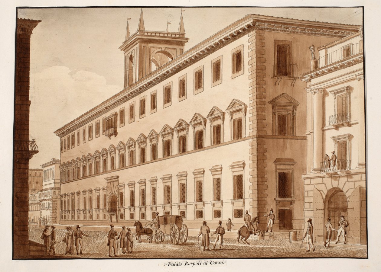 Le Palazzo Ruspoli al Corso, 1833 - Agostino Tofanelli