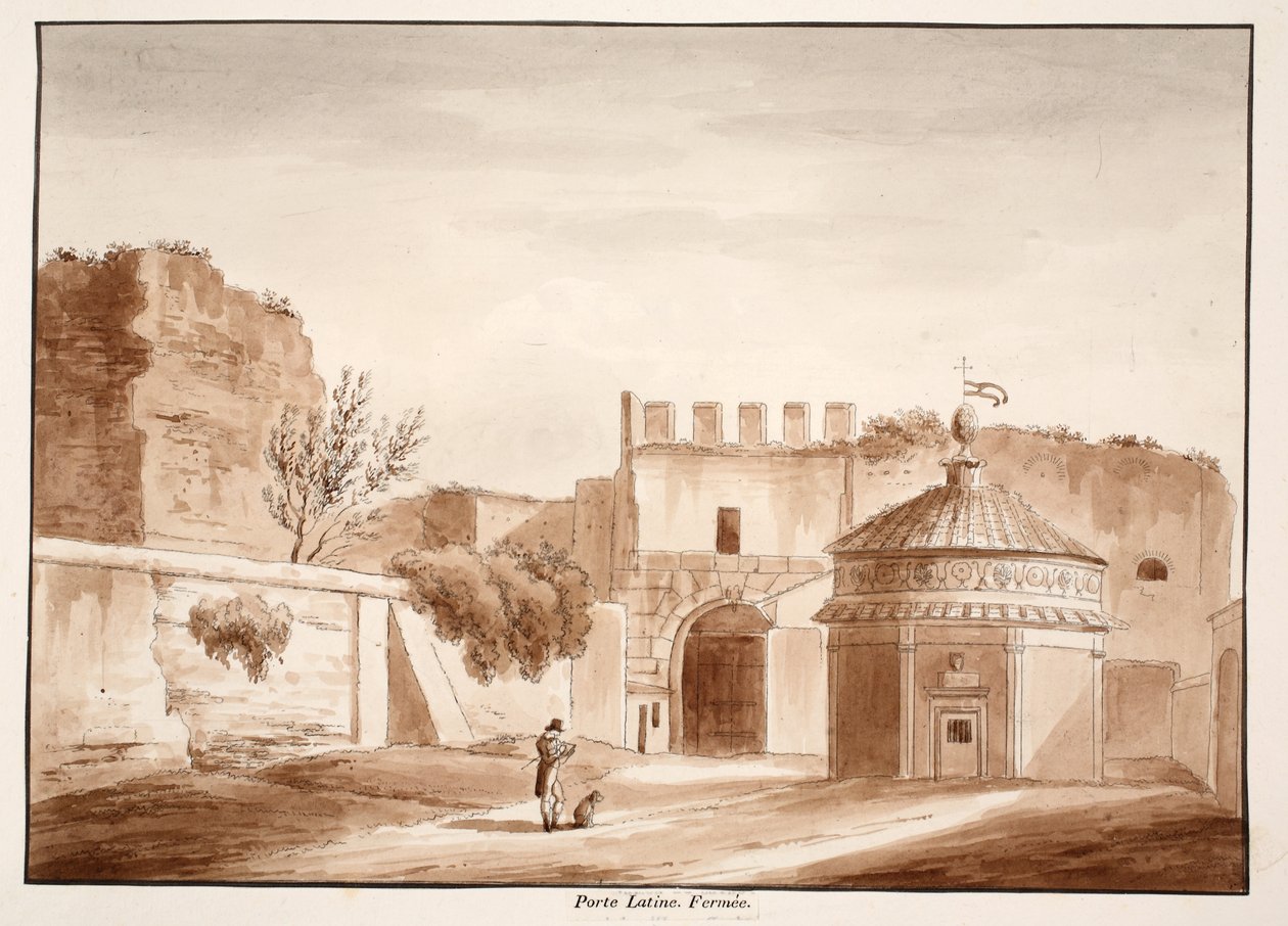 La Porta Latina, fermée, 1833 - Agostino Tofanelli