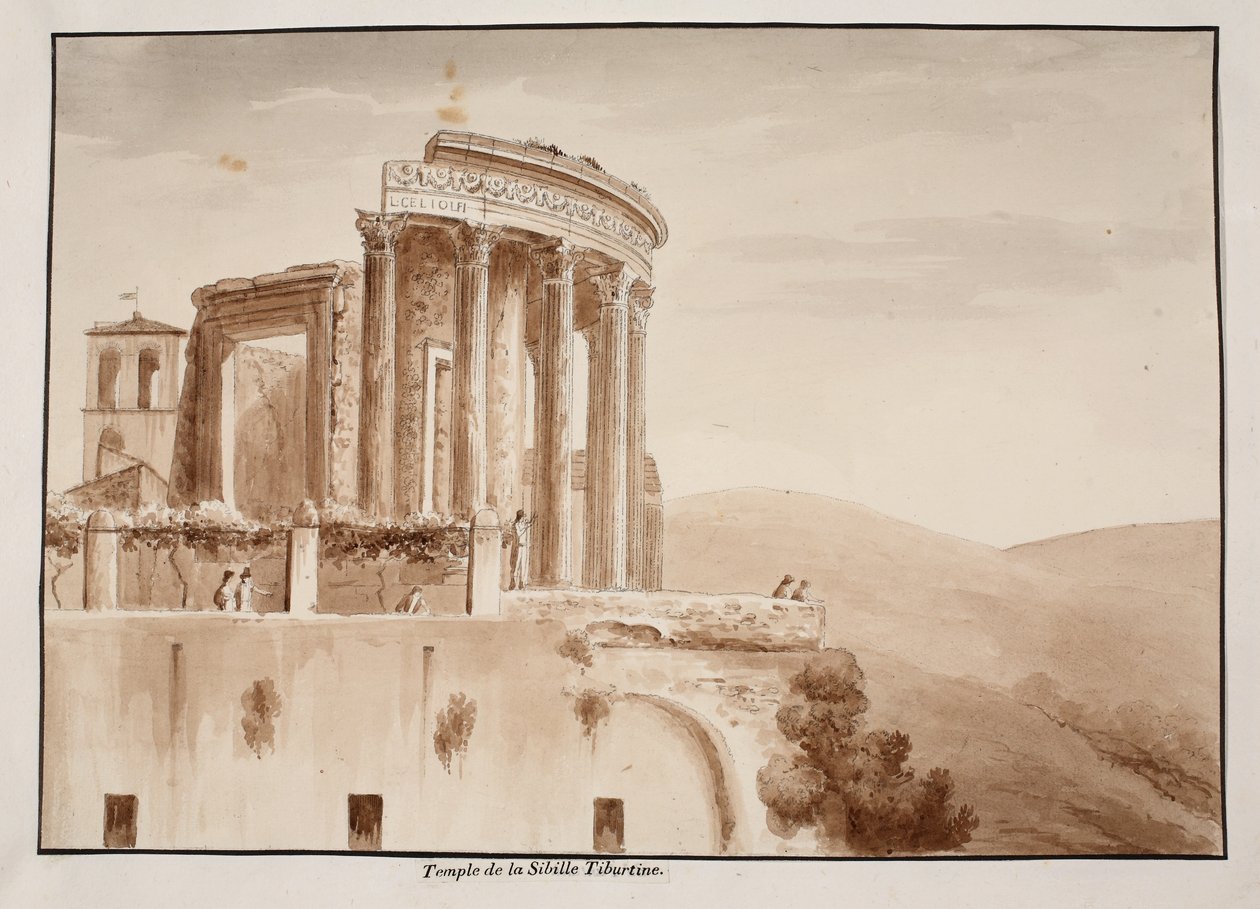 Le Temple de la Sibylle Tiburtine, 1833 - Agostino Tofanelli
