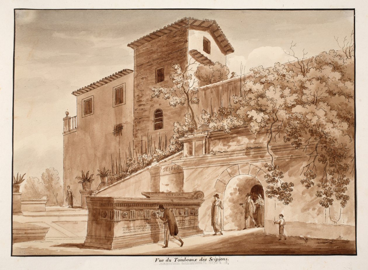 Le tombeau des Scipions, 1833 - Agostino Tofanelli