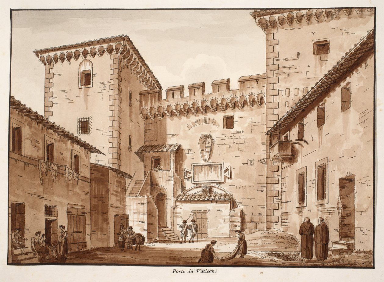 La porte du Vatican, 1833 - Agostino Tofanelli