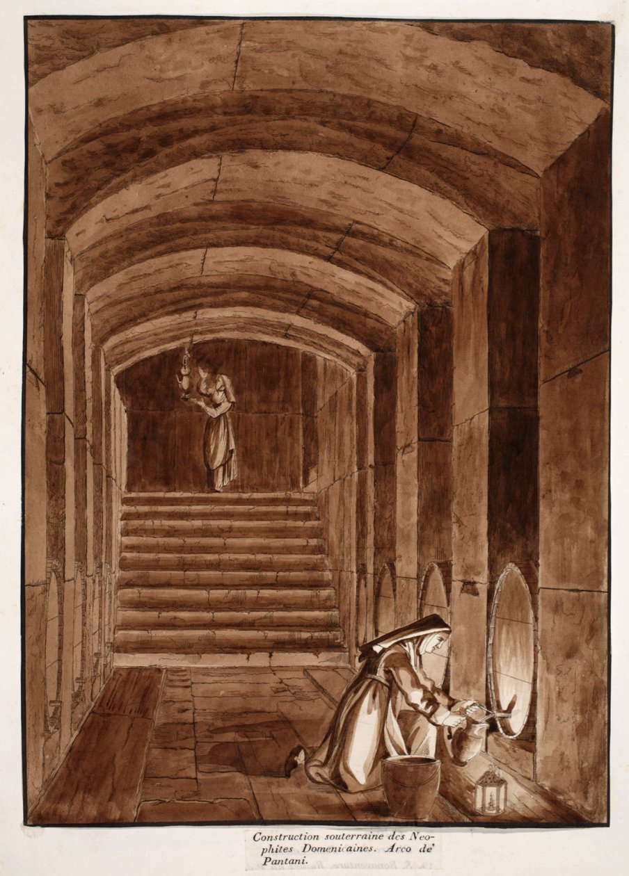 Le bâtiment souterrain des novices dominicaines. Arco dei Pantani, 1833 - Agostino Tofanelli