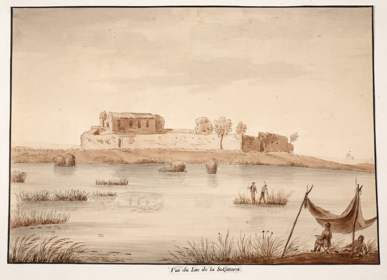 Vue du lac de Solfatura, 1833 - Agostino Tofanelli
