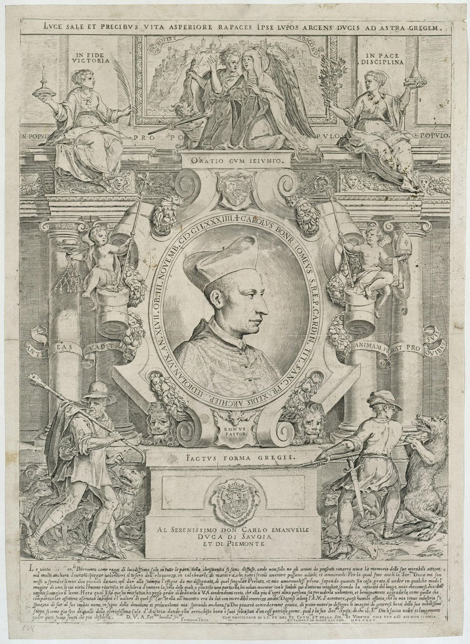 Carlo Borromeo - Agostino Carracci