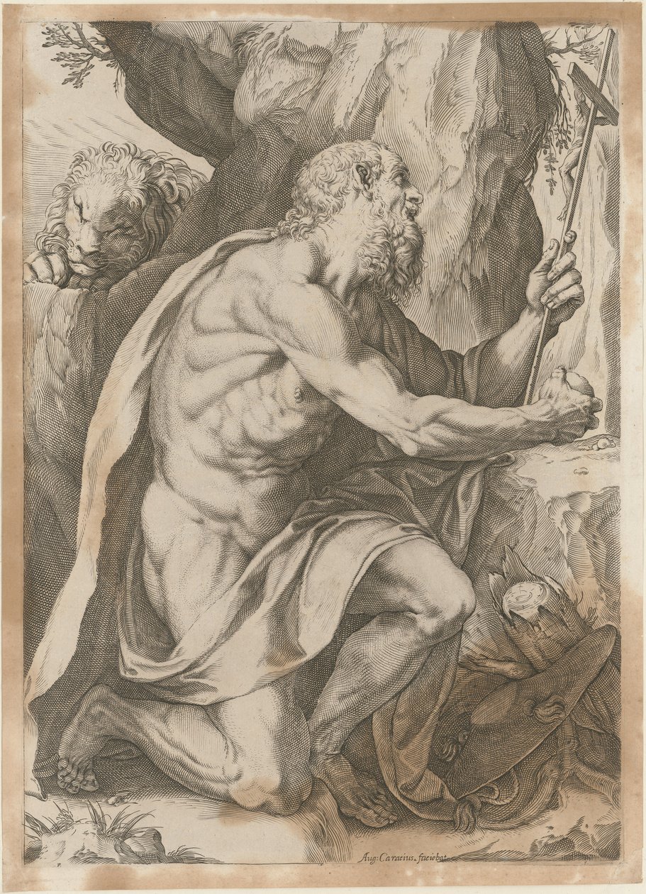 Saint Jérôme - Agostino Carracci