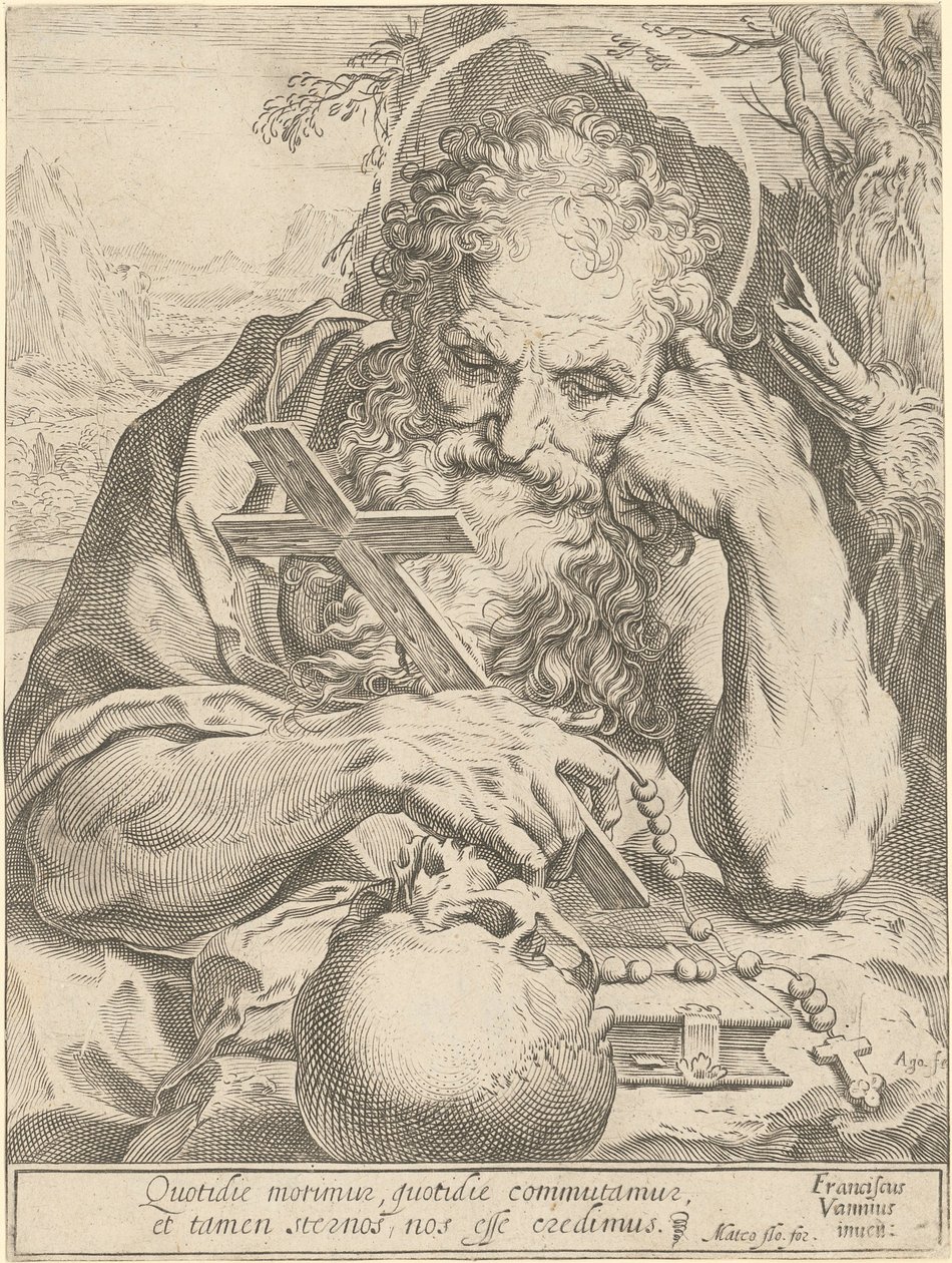 Saint Jérôme - Agostino Carracci