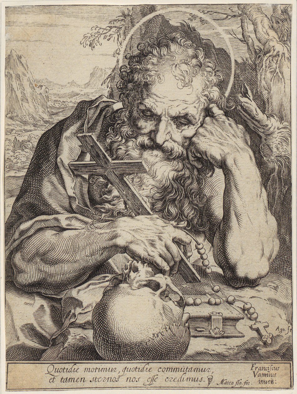 Saint Jérôme - Agostino Carracci