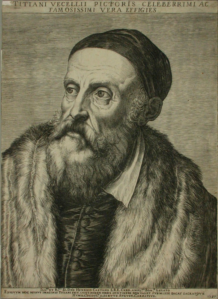Portrait du Titien - Agostino Carracci