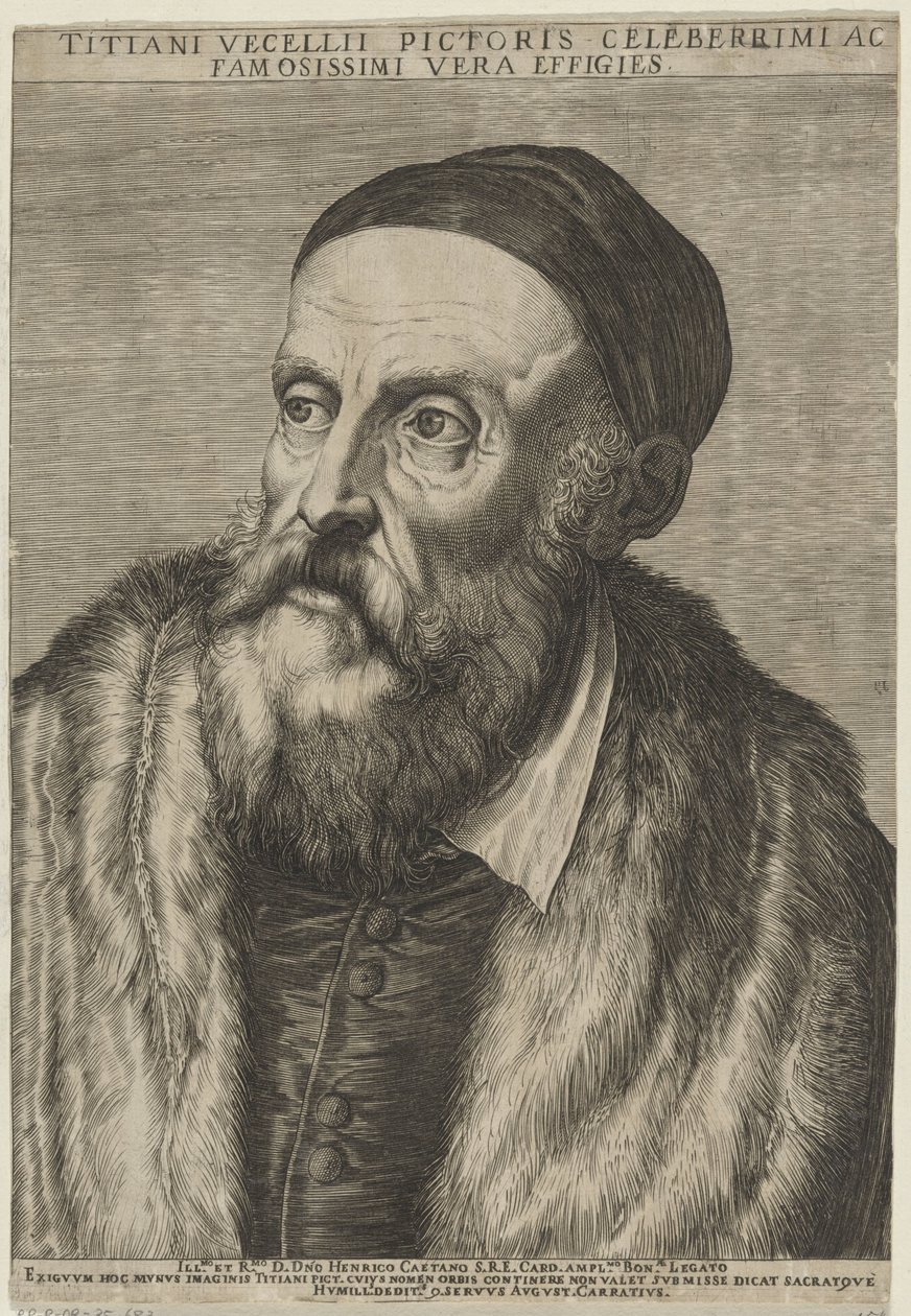 Portrait du peintre Titien - Agostino Carracci