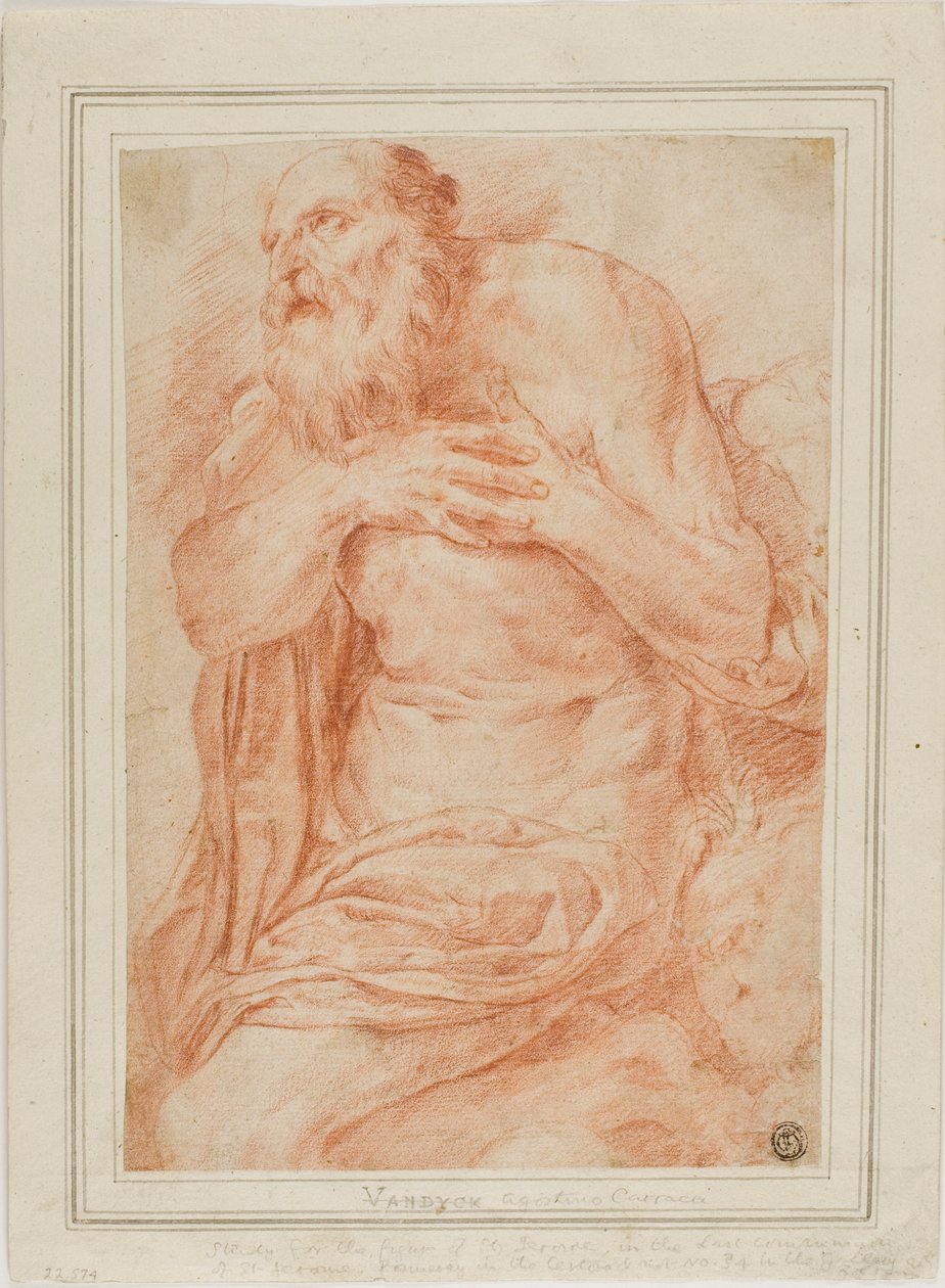 Saint Jérôme - Agostino Carracci