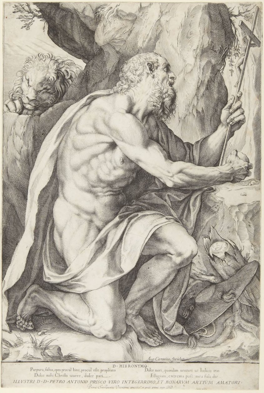 Saint Jérôme - Agostino Carracci