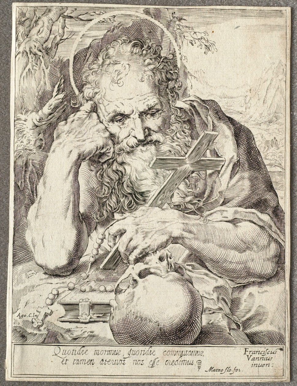 Saint Jérôme - Agostino Carracci