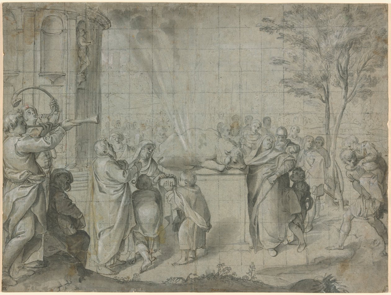 Le Sacrifice de Pélias à Neptune - Agostino Carracci