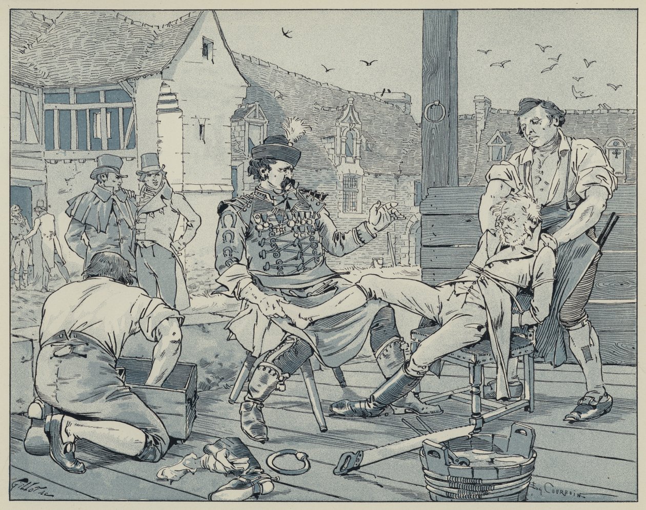 Illustration pour La Dame de Gai-Fredon, écrite par Quatrelles - Agostino Comerio