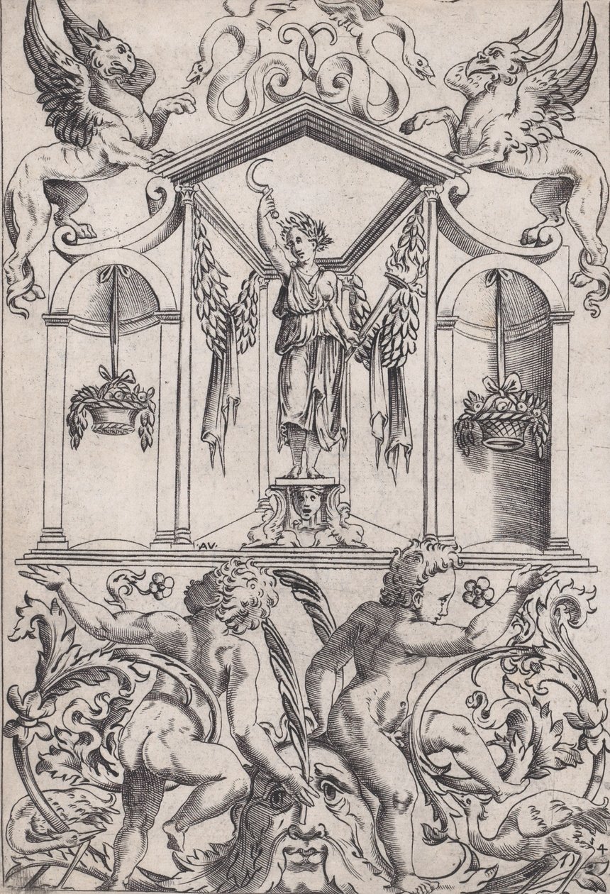Panneau Ornemental - Agostino Veneziano