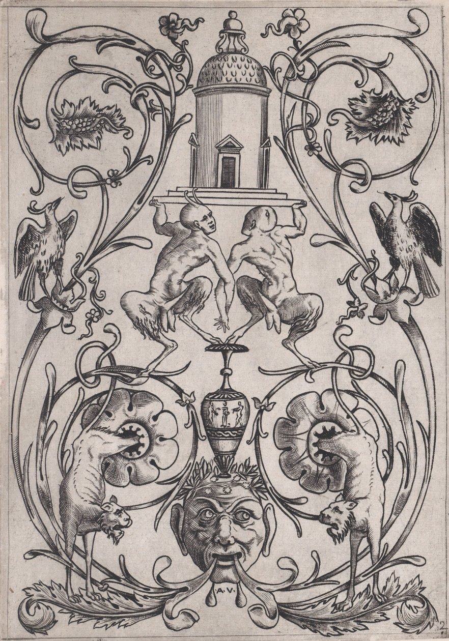 Panneau ornemental - Agostino Veneziano