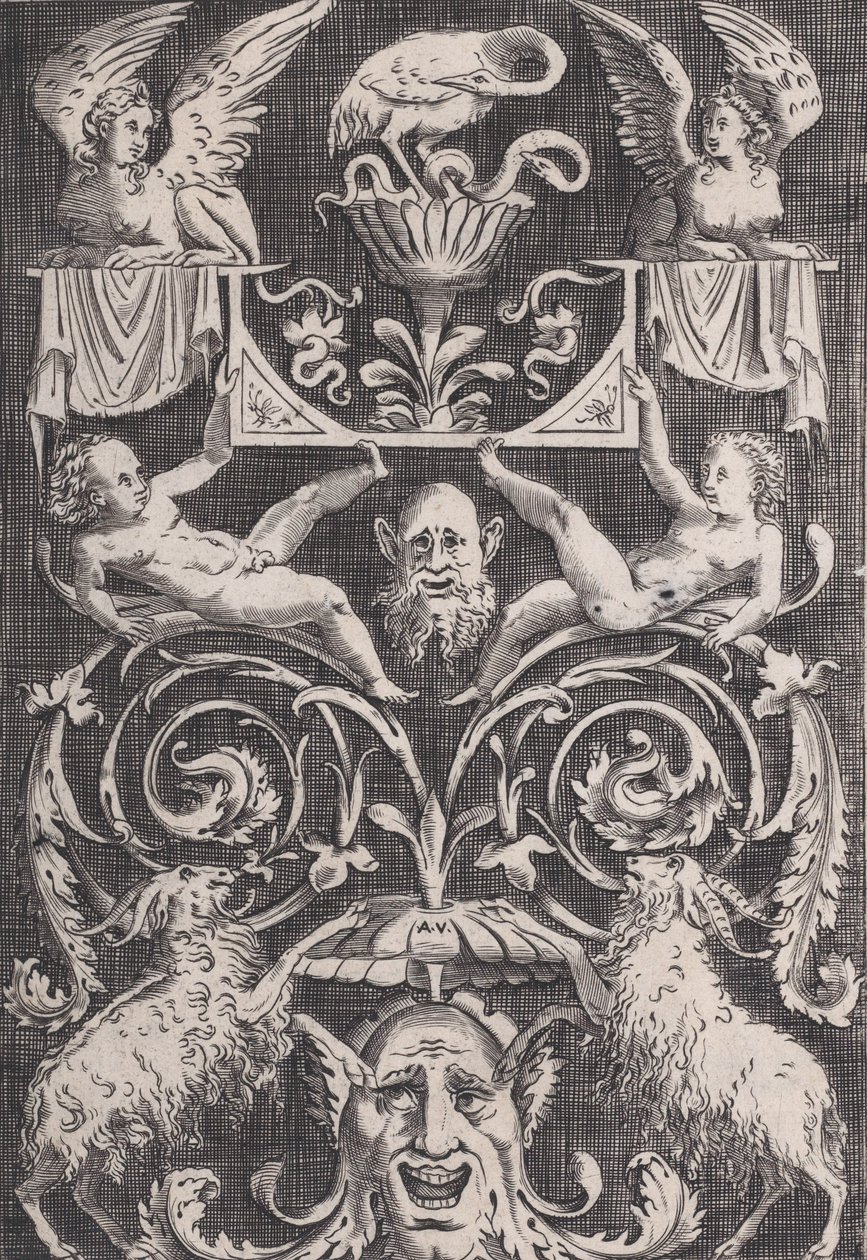 Panneau ornemental, vers 1514-36 - Agostino Veneziano