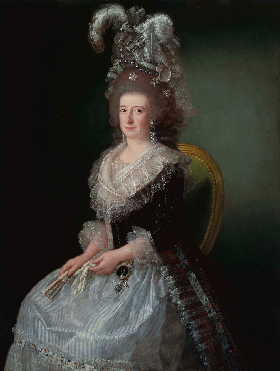 Portrait de María Josefa Piscatori, Marquesa de San Andrés (1757-1807), épouse de Pedro López de Lerena. - Agustín Esteve
