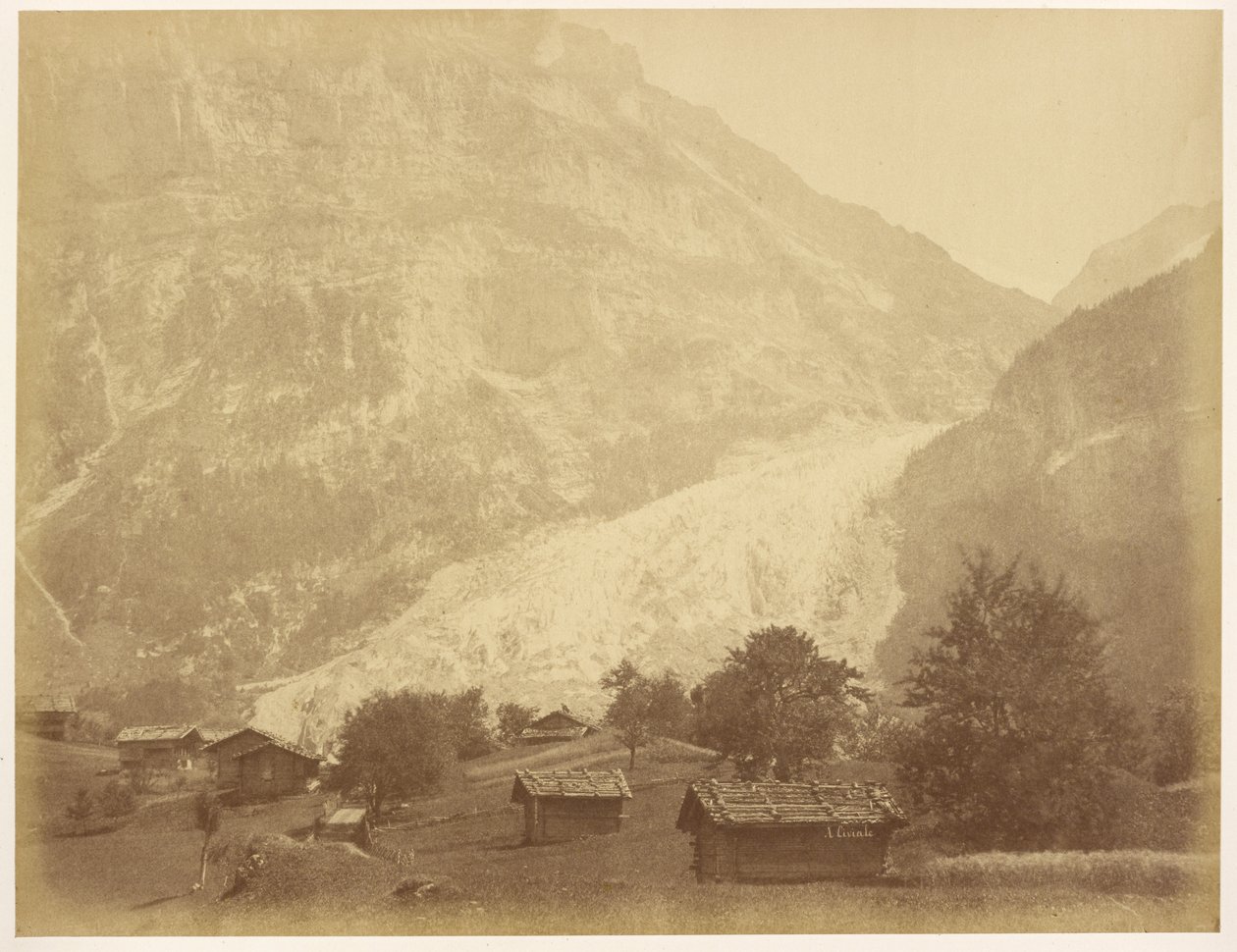 Glacier Inférieur de Grindelwald et Route de la Boenisseg sur la Mettenberg - Aimé Civiale