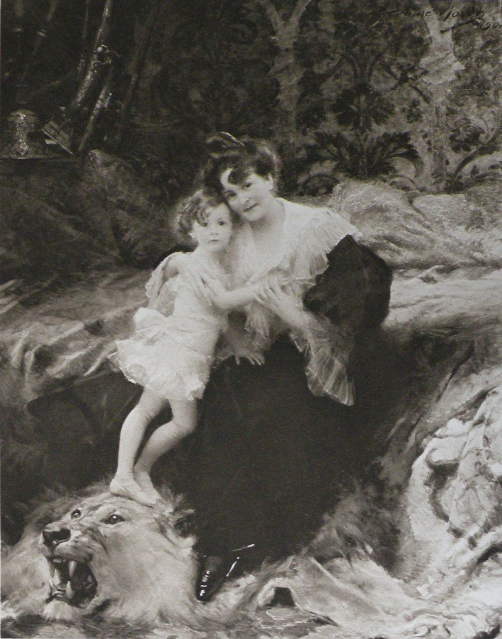 French: Madame Aimé Morot et sa Fille - Aimé Nicolas Morot
