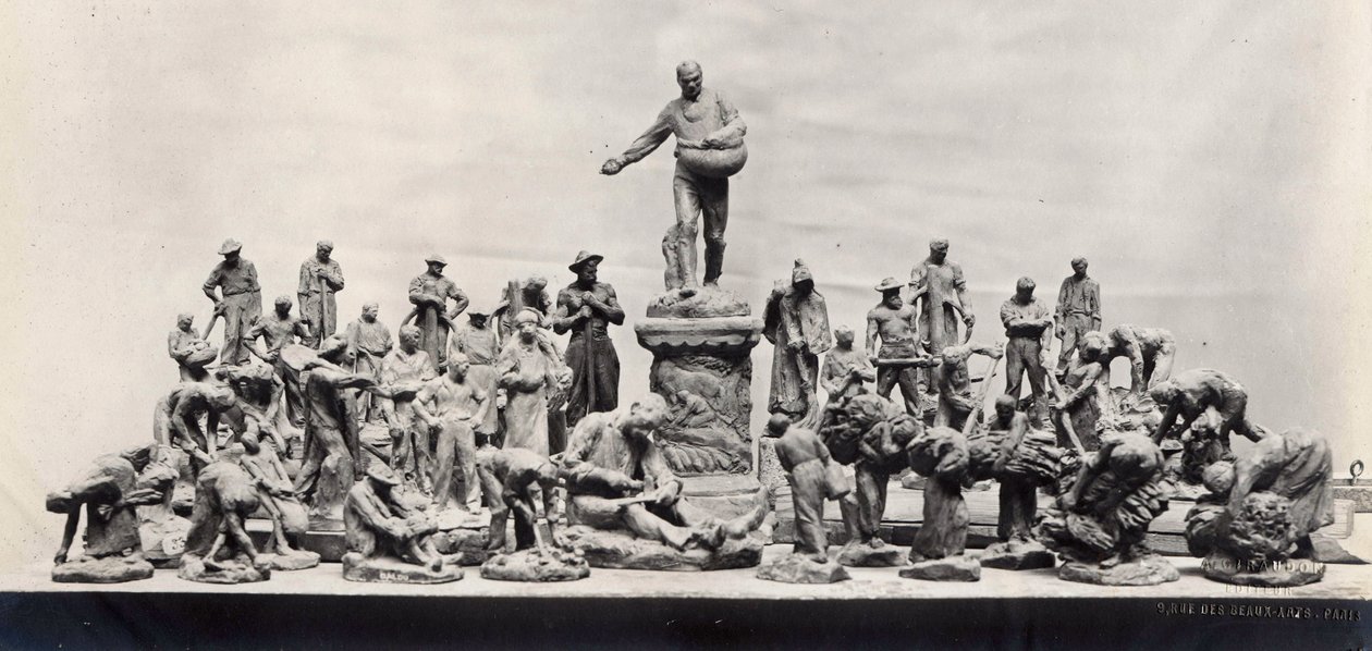 Monument aux Travailleurs (photo n/b) - Aime Jules Dalou