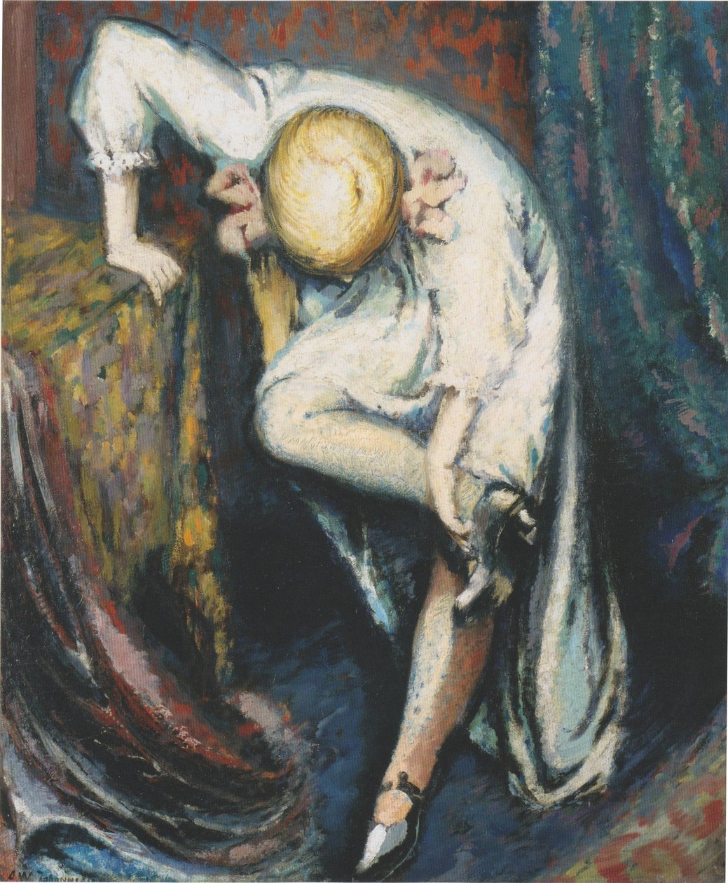 Fille mettant ses chaussures - Aksel Waldemar Johannessen