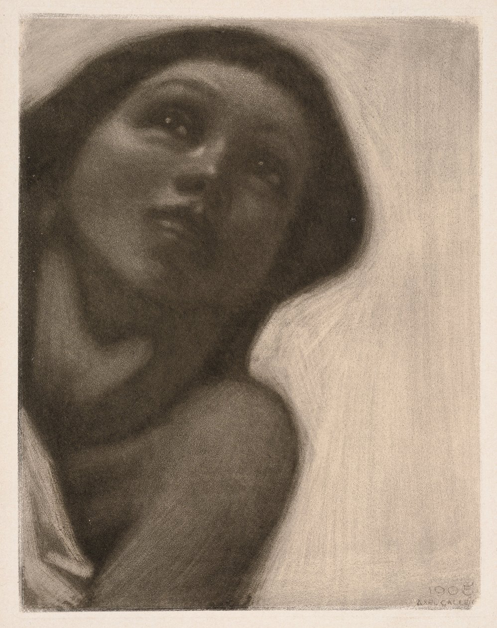 Manière noire (thème de la fresque « Le Printemps » du mausolée Jusélius) - Akseli Gallen-Kallela