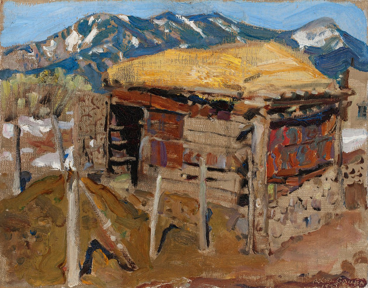 Cabane dans les monts Taos - Akseli Gallen-Kallela