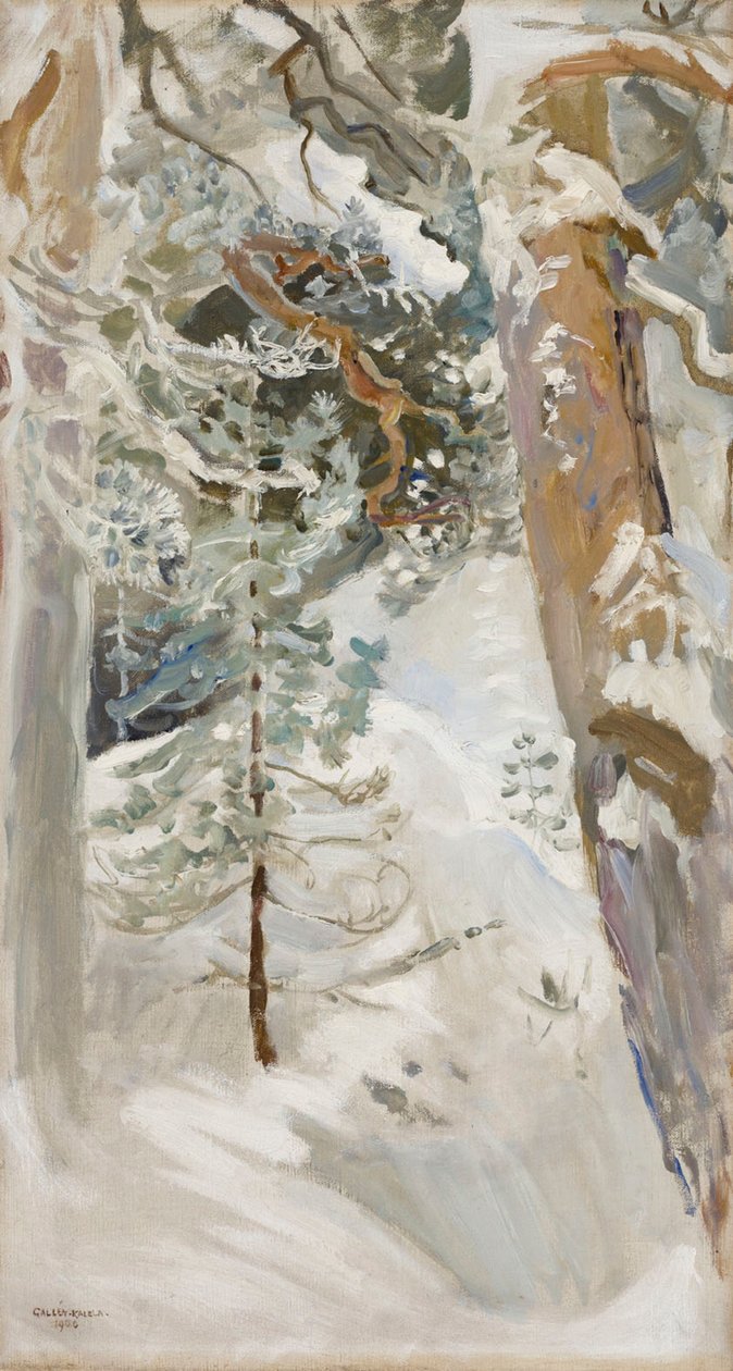 Paysage enneigé - Akseli Gallen-Kallela