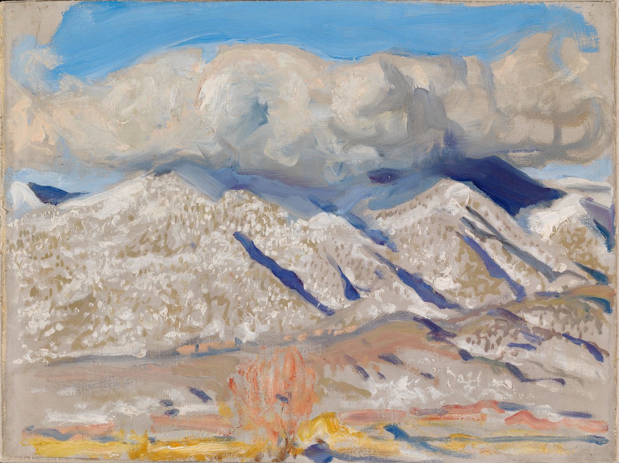 Les montagnes de Taos enveloppées de nuages - Akseli Gallen-Kallela